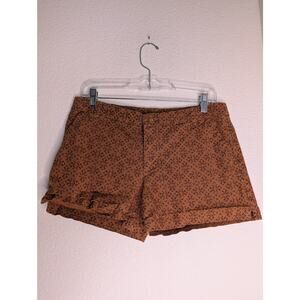 Patagonia Organic Cotton Shorts Brown Geometric Printed 6